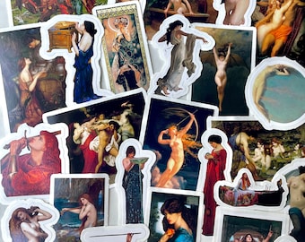 Femme Fatale Sticker Pack- Fine Art Women, Waterproof Vinyl Stickers