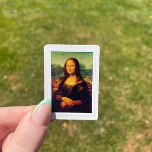 Adesivo Mona Lisa, arte renascentista de Leonardo de Vinci imagem 4