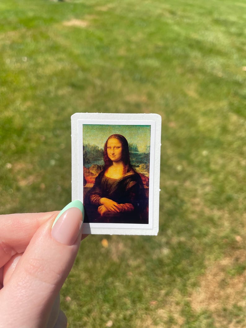 Adesivo Mona Lisa, arte renascentista de Leonardo de Vinci imagem 4