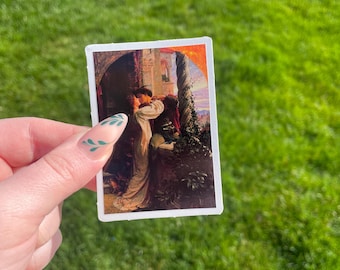 Romeo and Juliet Sticker, Preraphaelite art by  Frank Dicksee