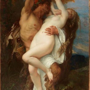 Nimf en sater, waterdichte vinylsticker, kunstschilderij van Alexandre Cabanel afbeelding 8