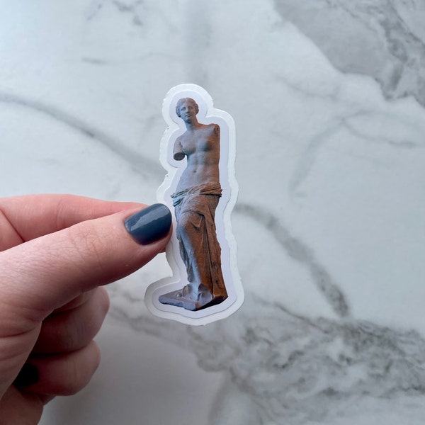 Venus de Milo, Waterproof Vinyl Sticker, Aphrodite Statue