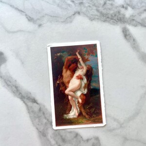 Nimf en sater, waterdichte vinylsticker, kunstschilderij van Alexandre Cabanel afbeelding 6