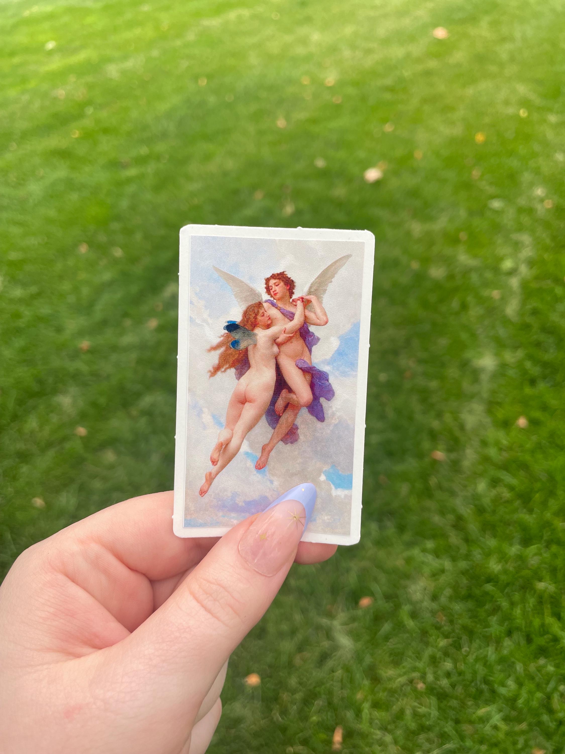 The Abduction of Psyche (1899), Waterproof Vinyl Sticker, Fine Art painting by William Adolphe Bouguereau
