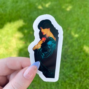 Proserpine, Waterproof Vinyl Sticker, Painting by Dante Gabriel Rossetti