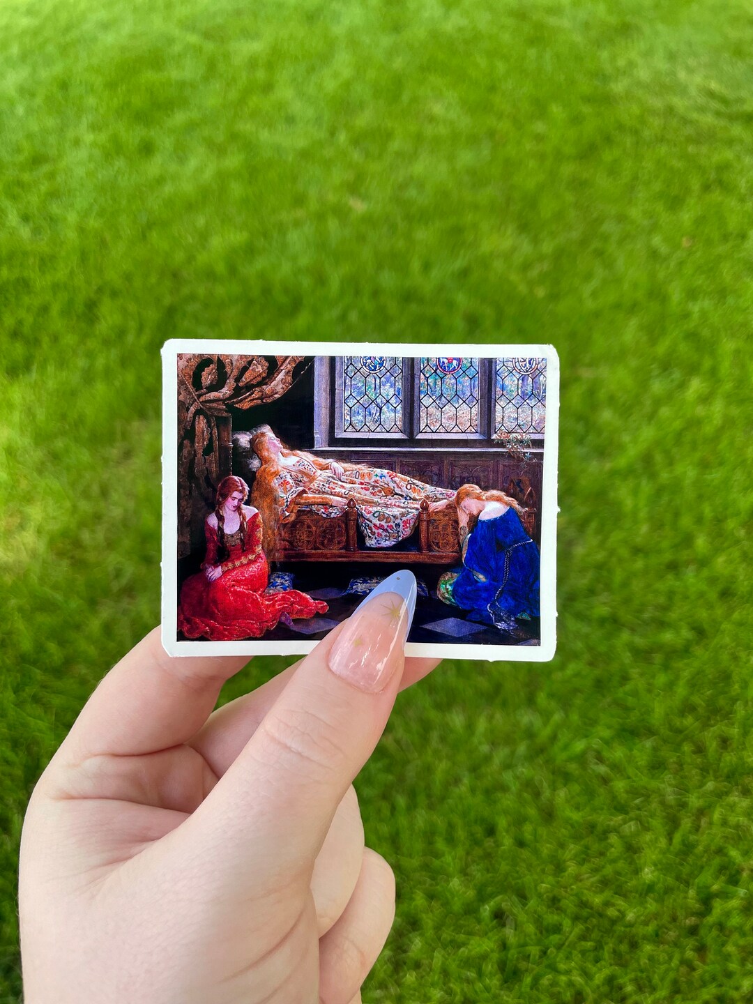 Sleeping Beauty, Waterproof Vinyl Sticker, Pre-raphaelite Painting by ...