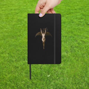 The Bat Woman, Hardcover bound notebook, Painting by Albert Joseph Penot