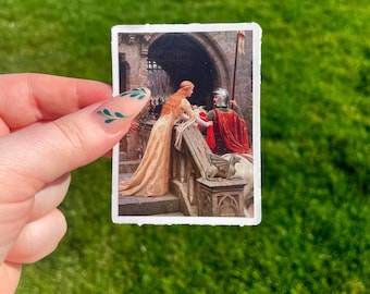 God Speed, Waterproof Vinyl Sticker, Pre-Raphaelite Art by Edmund Blair Leighton