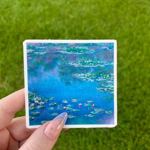 Ninfee (1906), adesivo in vinile impermeabile, belle arti di Claude Monet