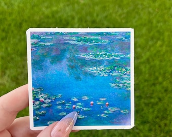 Water Lillies (1906), Waterproof Vinyl Sticker, Fine Art by Claude Monet
