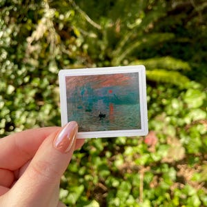 Indruk, zonsopgang, waterdichte vinylsticker, beeldende kunst van Claude Monet afbeelding 4
