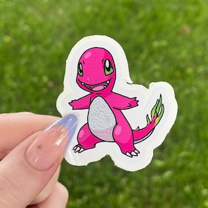 Dragonfruit Charizard, Waterproof Vinyl Sticker
