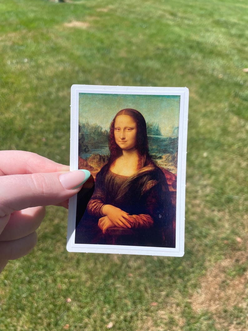 Adesivo Mona Lisa, arte renascentista de Leonardo de Vinci imagem 6