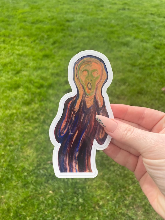 The Scream, Waterproof Vinyl Sticker, Famous Painting by Munch