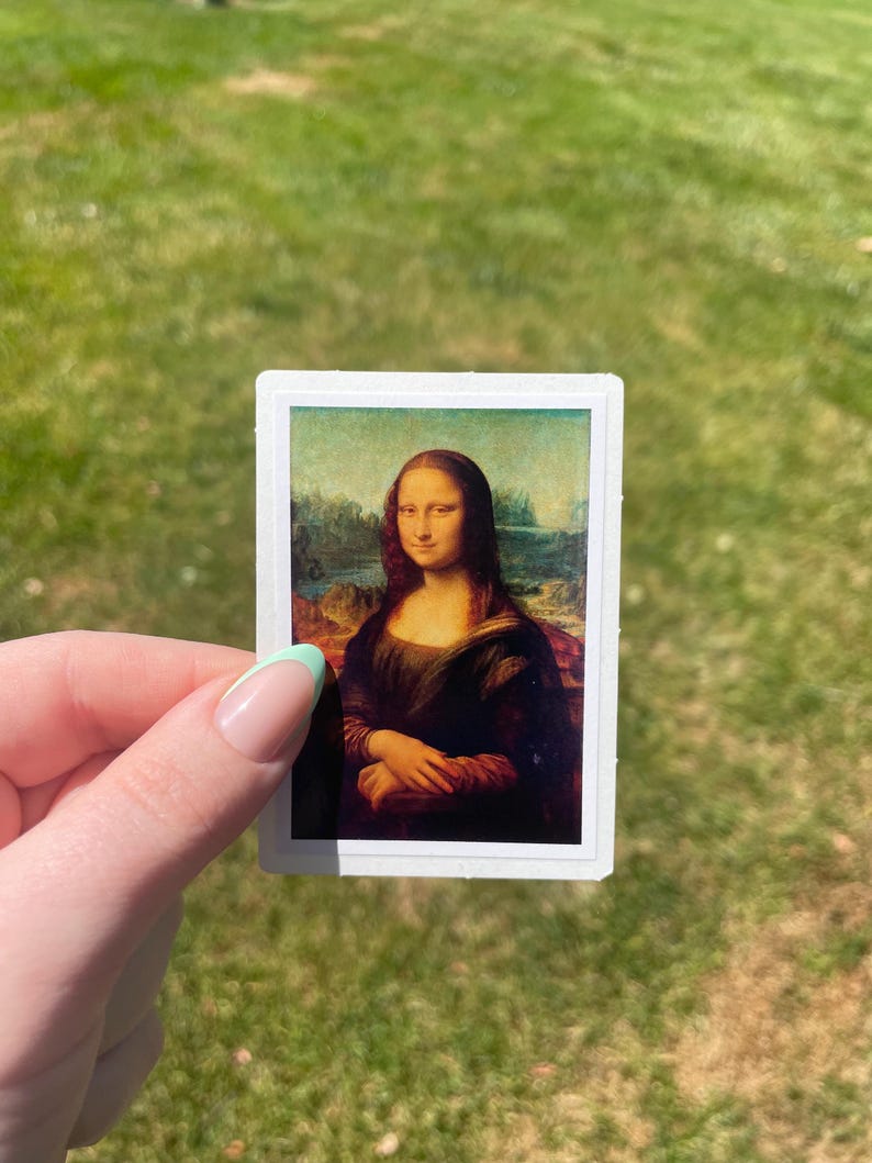 Adesivo Mona Lisa, arte renascentista de Leonardo de Vinci imagem 2