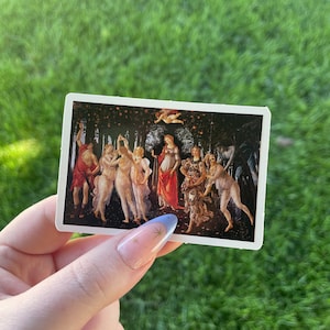 Primavera, Waterproof Vinyl Sticker, Renaissance Art painting by Botticelli