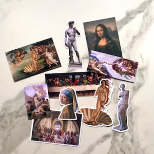 10pc Renaissance Art Sticker Pack