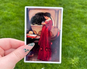 The Crystal Ball Sticker, Painting by John William Waterhouse
