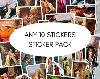 ANY 10 STICKERS, Build Your Own Sticker Pack, Waterproof Vinyl Stickers