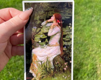 Ophelia Sticker, Painting by John William Waterhouse