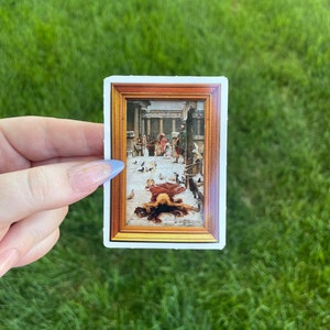 Saint Eulalia, Waterproof Vinyl Sticker, Pre-Raphaelite Painting by John William Waterhouse