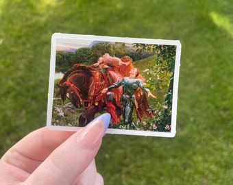 La Belle Dame Sans Merci Sticker, Painting by Frank Dicksee