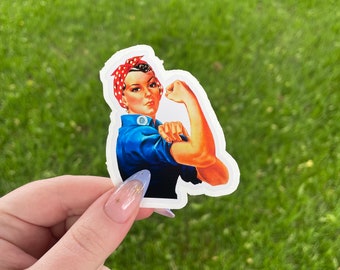 We Can Do It Aufkleber, Rosie the Riveter Wasserdichter Vinylaufkleber