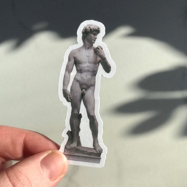 Statue of David, Waterproof Vinyl Sticker