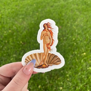 The Birth of Venus, Waterproof Vinyl Sticker, Renaissance Art painting by Botticelli