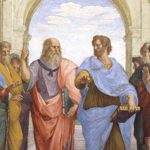 Socrates Quote Sticker: Raphael's School of Athens - Waterproof Vinyl image 9