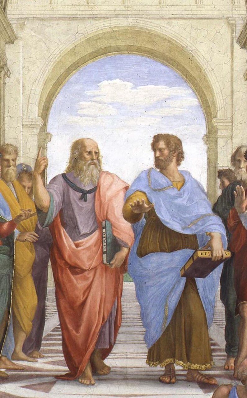 Socrates Quote Sticker: Raphael's School of Athens - Waterproof Vinyl image 9