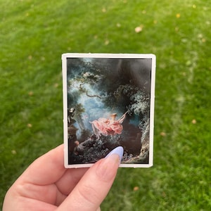 The Swing, Waterproof Vinyl Sticker, Fine Art by Jean-Honoré Fragonard