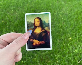 Mona Lisa, Waterproof Vinyl Sticker, Renaissance Art by Leonardo de Vinci