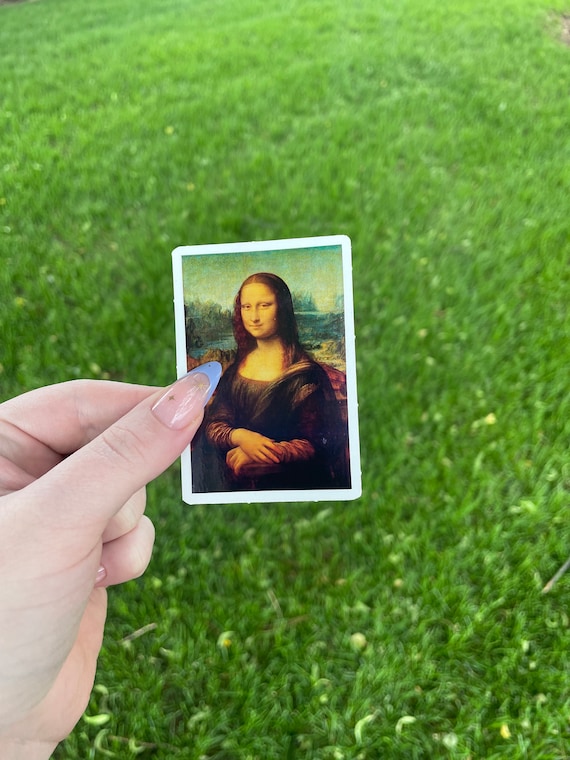 Mona Lisa Sticker, Renaissance Art by Leonardo de Vinci