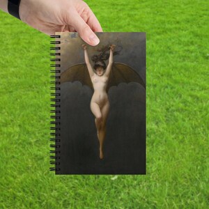 The Bat Woman Spiral notebook, Painting by Albert Penot