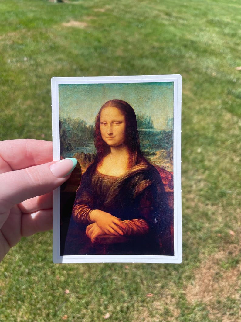 Adesivo Mona Lisa, arte renascentista de Leonardo de Vinci imagem 8