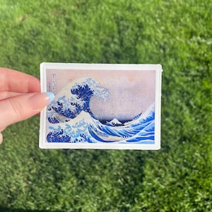 Great Wave-sticker, waterdicht vinyl, Japanse Hokusai-kunst afbeelding 6