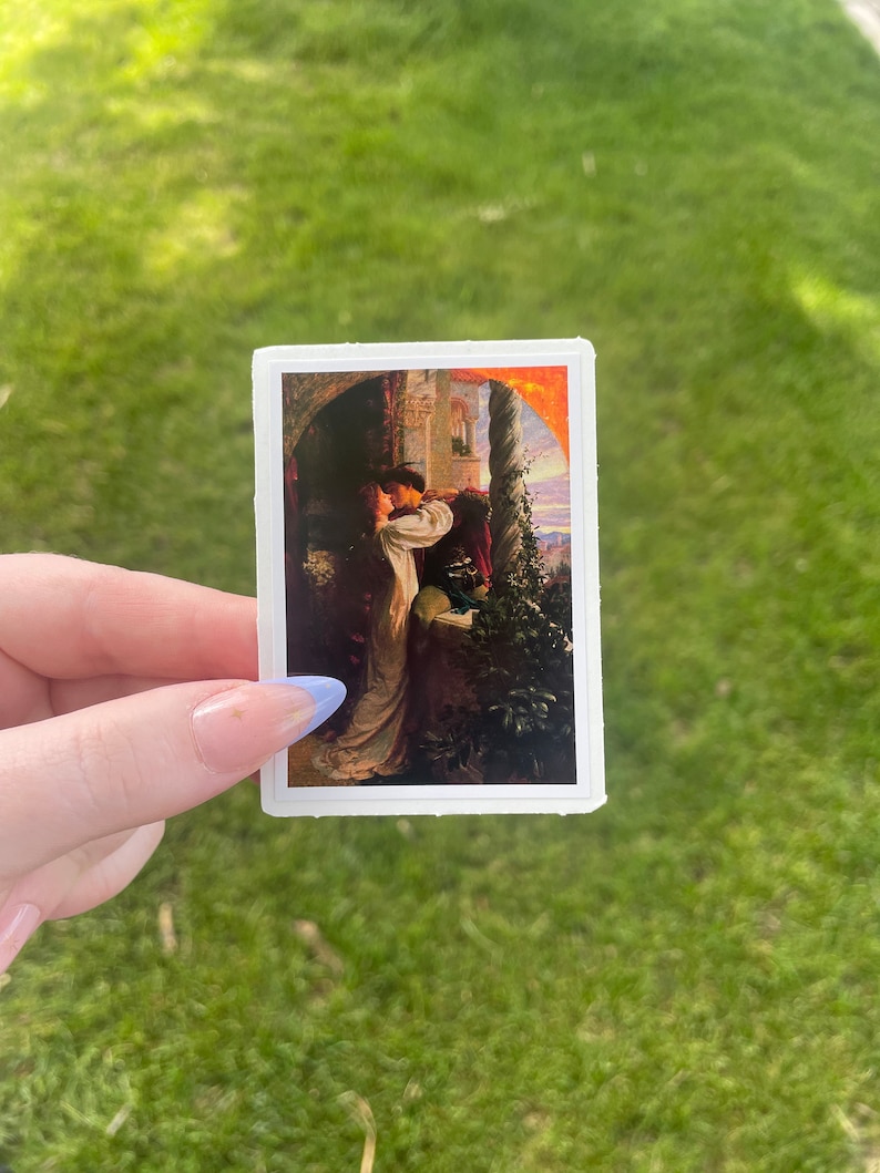 Romeo and Juliet Sticker, Preraphaelite art by Frank Dicksee image 2