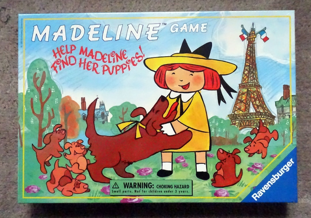 Madeline Memory Board Game, for 2 to 4 Players Ages 4 to 8 New Old