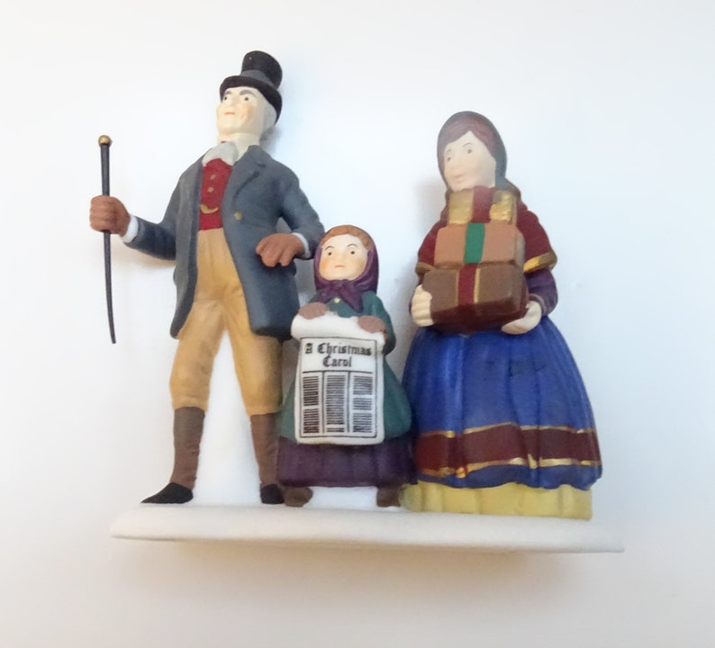 Dept 56 A Christmas Carol Reading by Charles Dickens Set of 7 Limited