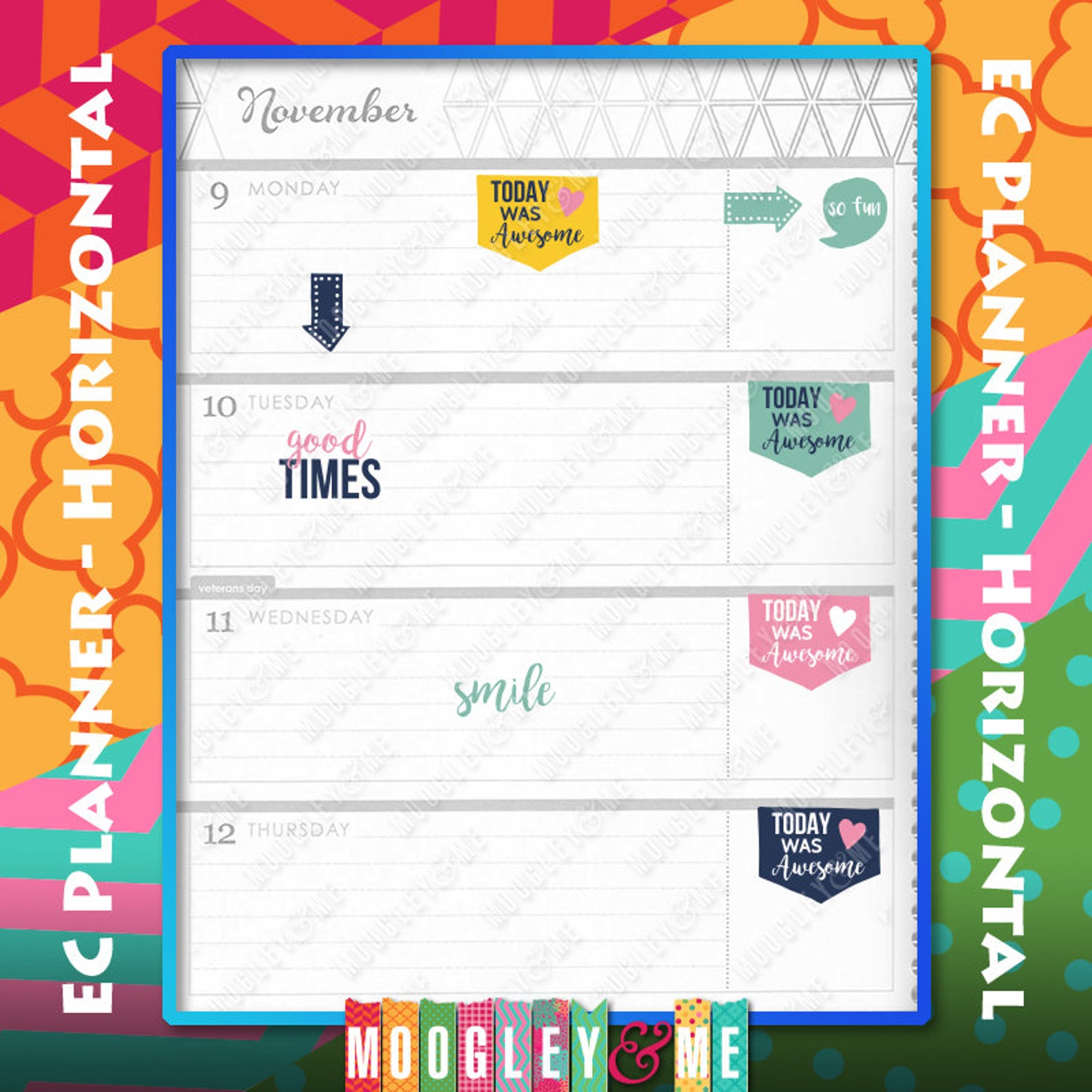 Happy Day Planner Stickers for Your Horizontal or Vertical Etsy