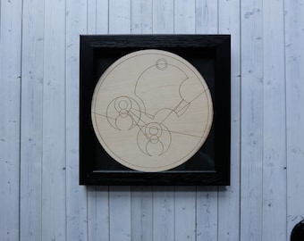 Dr Who gift for him. Decorative Gallifreyan wall plaque - Home Sweet Home