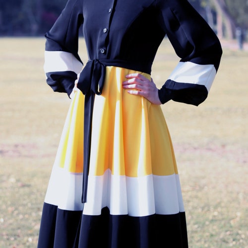 yellow plus size church dresses