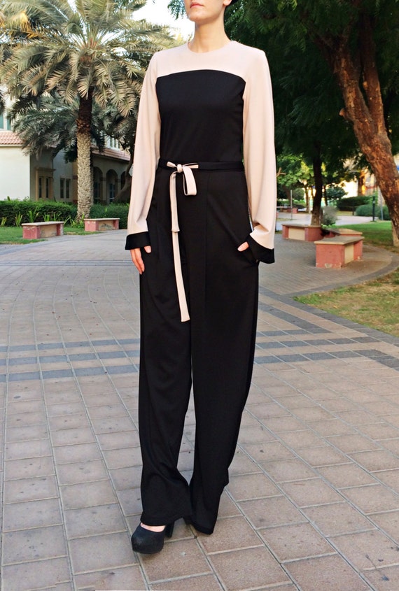 long sleeve palazzo jumpsuit