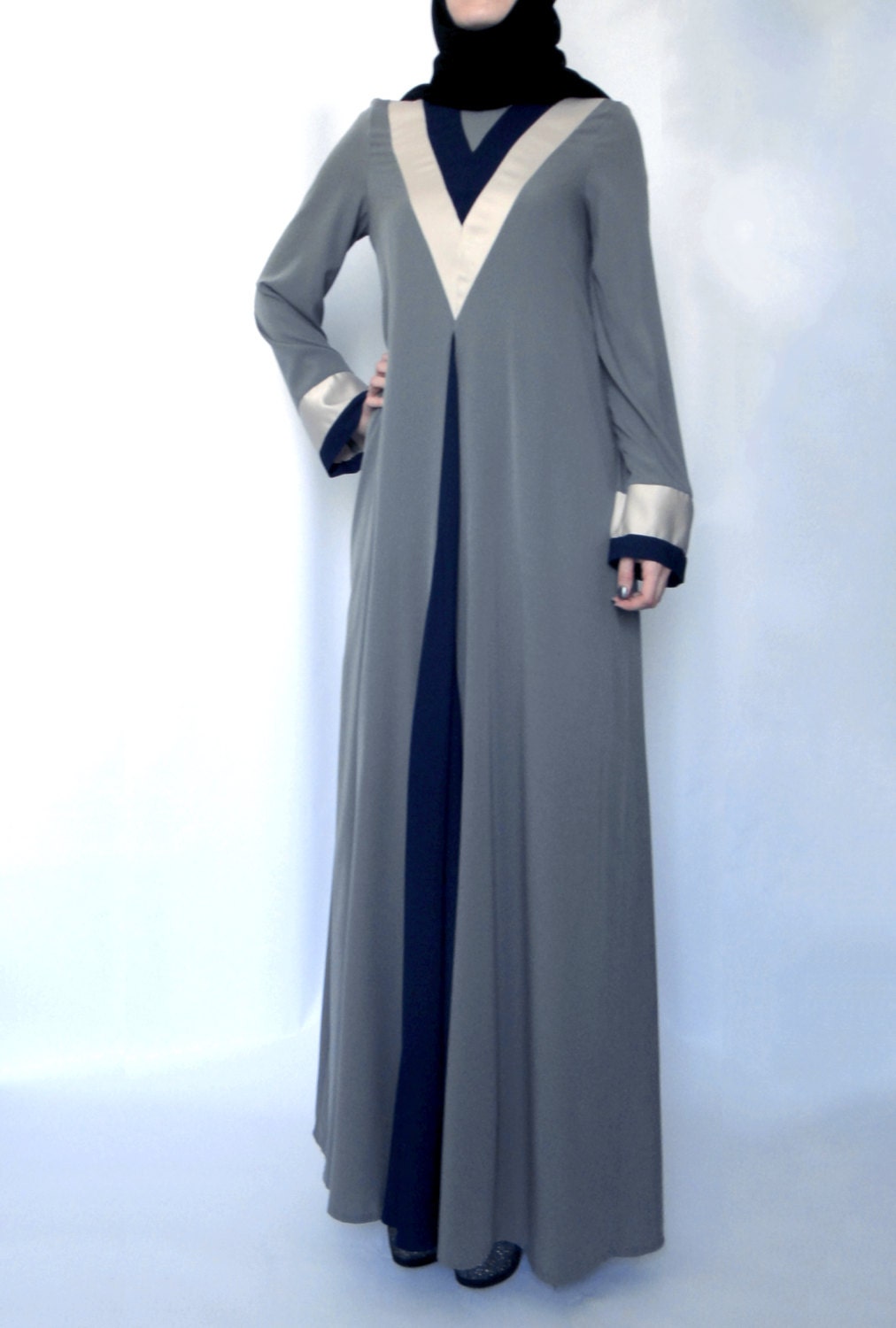 Grey abaya dress Clearance