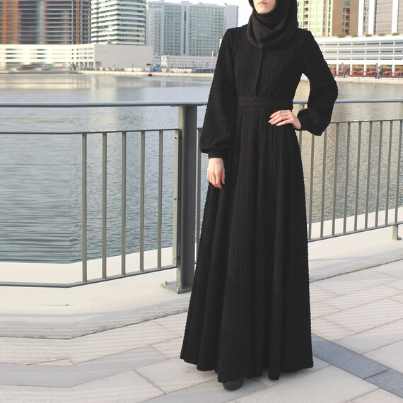 plain jersey abaya
