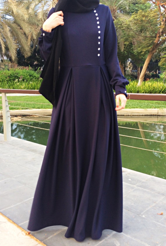 navy abaya