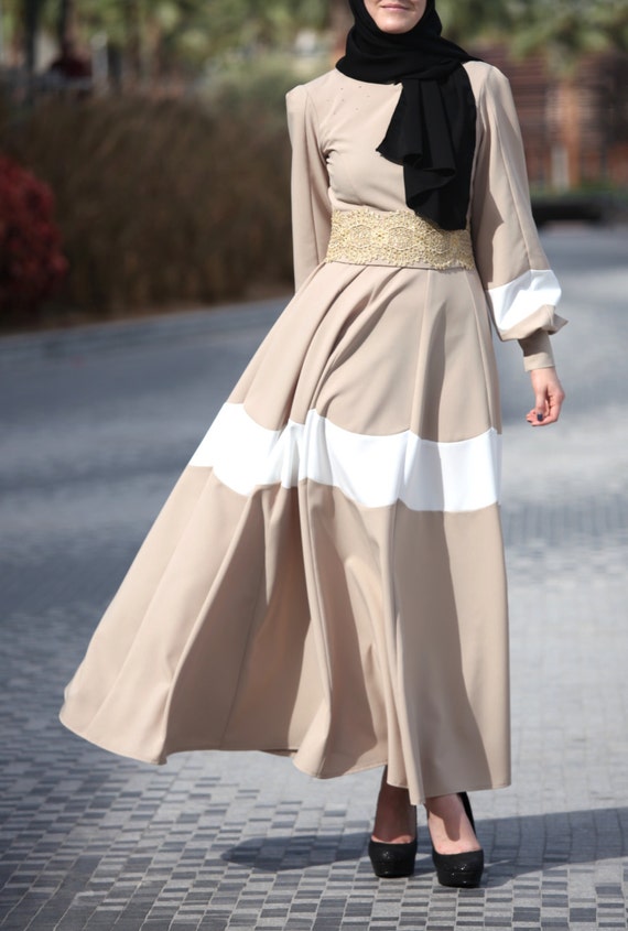 beige abaya uk