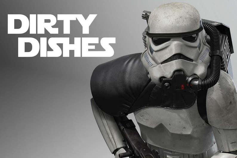 Clean Dirty Dishwasher Star Wars Stormtrooper Reversible Magnetic Dishwasher Sign Clean and Dirty Stormtrooper Geek Kitchen