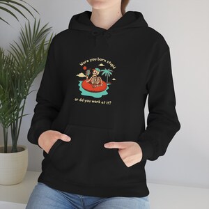 Born Stupid - Unisex Heavy Blend Sweatshirt met capuchon